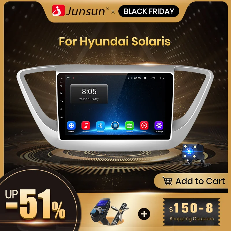 Flash Deal Junsun V1 2G+32G Android 8.1 4G Car Radio Multimedia audio Player GPS Navigation For Hyundai Solaris Verna 2017 2018 2din no dvd 0 Flash Deal Junsun V1 2G+32G Android 8.1 4G Car Radio Multimedia audio Player GPS Navigation For Hyundai Solaris Verna 2017 2018 2din no dvd 0