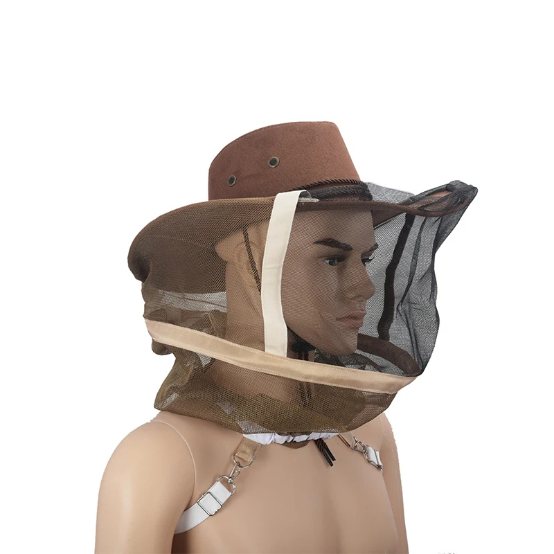 Beekeeping Cowboy Hat Beekeeping Cap Beekeeper Fly Insect Net Cowboy Comfortable Design Anti bee Hat