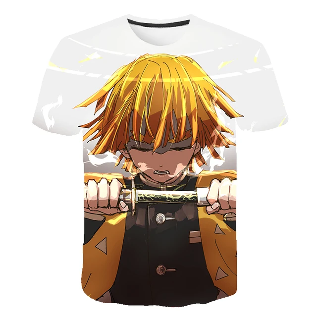 Anime T Shirt Demon Slayer Kimetsu no Yaiba Cosplay T Shirt Kids Girls Children Kamado Tanjirou Nezuko sword Tee Shirt Cool Tees s519