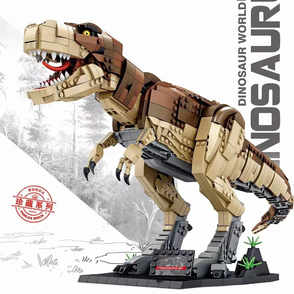 

Jurassic Dinosaurs Bricks Tyrannosaurus Rex Building Blocks Mosasaurus MOC t rex Toys Christmas Gifts for Adult Children Boys