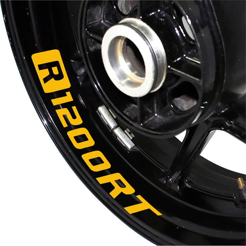 Brand NEW Motorcycle Front/Rear Wheel Reflective Stickers Decorative Waterproof Trend Frame Decals For BMW R1200RT R1200 RT
