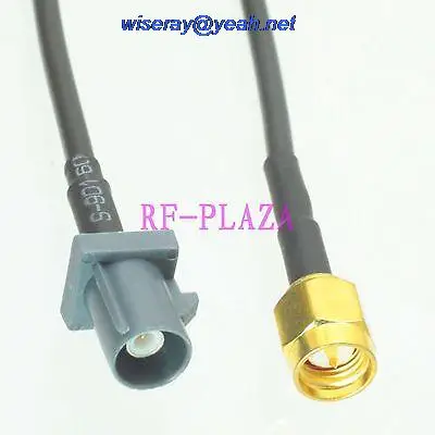 

DHL/EMS 50 pcs Cable 6inch Fakra SMB G 7031 male to SMA male RG174 RF Pigtail jumper cable with one year warranty-A2