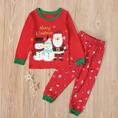 Рождественские пижамные комплекты для девочек; Пижама для малышей; одежда с Санта-Клаусом для мальчиков; roupas infantis menina; пижамы для маленьких девочек; Пижама для детей - Цвет: CC01676