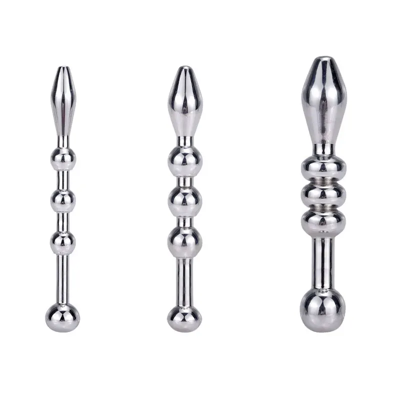 WAKEWAY Penis Plug Stainless Steel Urethral Dilator Toy Urethral Plug Male Dilator Catheter urethral dilator,silicone urethral dilator