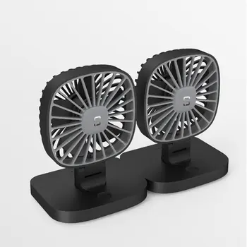 

double head fan Guide cars fan USB small cooler 12V car 24v large truck van car