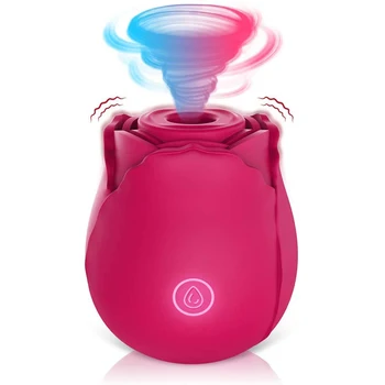 Rose Vibrator Vagina Sucking Vibrator Intimate Good Nipple Sucker Oral Licking Clitoris Stimulation Powerful Sex Toys for Women