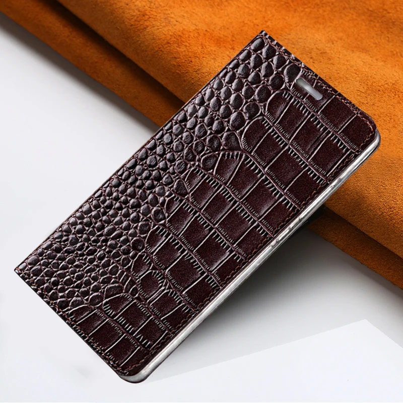 

Flip cover Genuine Leather phone case for iPhone 11 Pro max 11 Pro X XS XR XS max 6 7 8 plus Luxury crocodile protective cover
