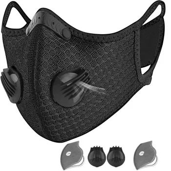 

2020 Sports Mask Fitness Running Mask+ 2 Activated Carbon Filter Protection Dust Mask Breathable Non-disposable sale
