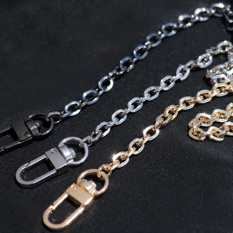 Chain-Shoulder Handbags Purse Crossbody-Strap Replacement Black Gold-Gun Silver Mini