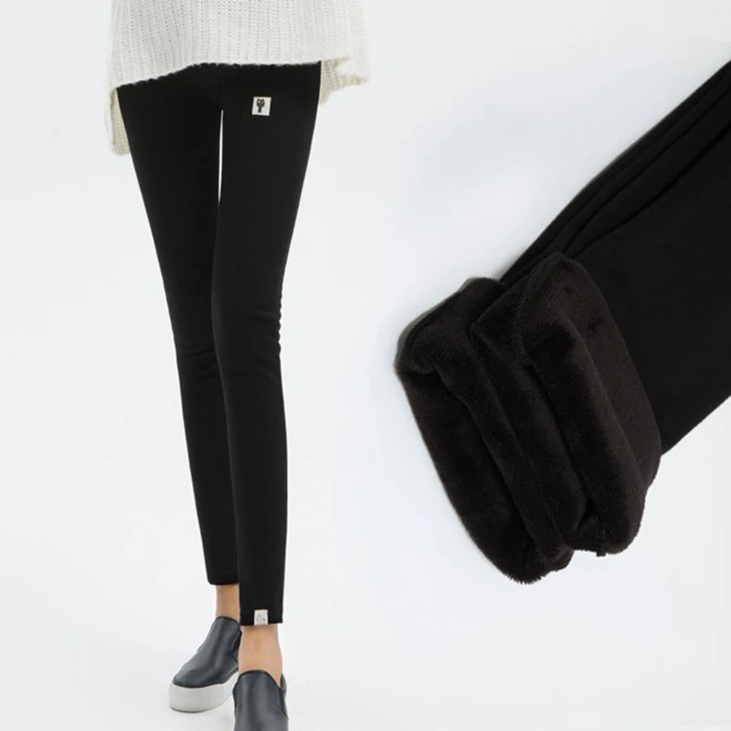 Maternity Winter Cashmere Leggings Pants For Pregnant Women Mommy Warm Clothes Thickening Pregnancy Trousers Clothing Plus Size