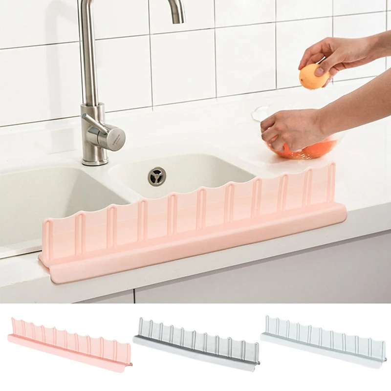 Kitchen Wall Shelf Sucker Splash Water Baffle Pool Board Kitchen Rack Bathroom Accessories Sink Water Baffle
