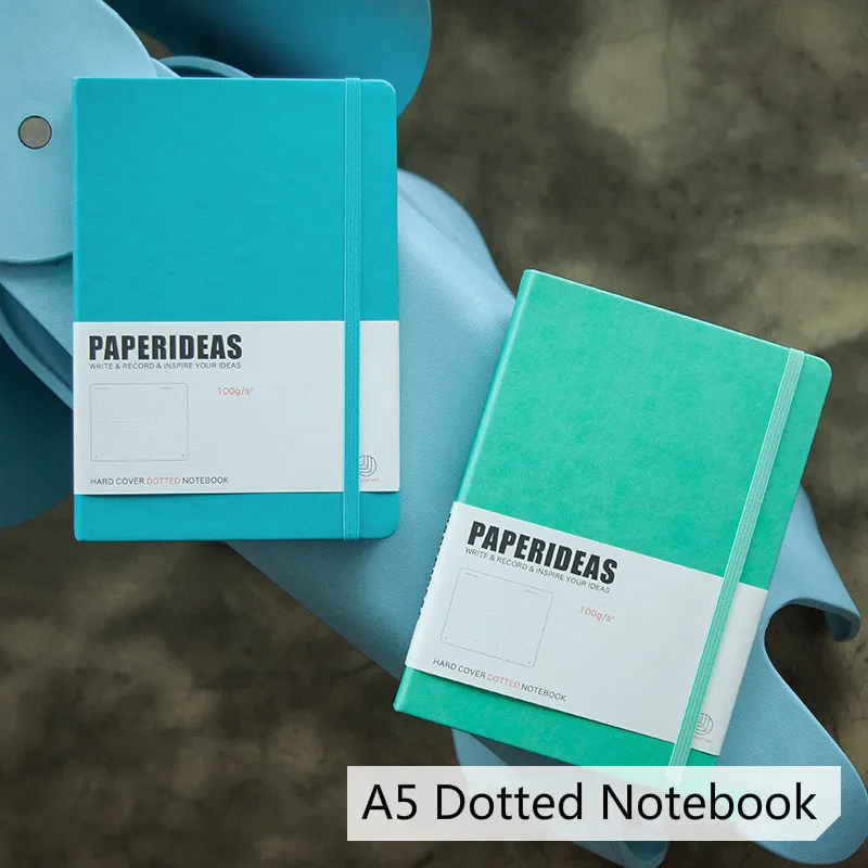 

A5 Hardcover Dotted Notebook with Page Numbers Thicken 94 Sheets Bullet Journal Notebook