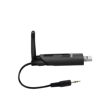 

Bluetooth 5.0 Audio Transmitter Receiver 2-in-1 Wireless 3.5mm Audio Adapter for TV/Home Sound System 2 Devices Simultaneously