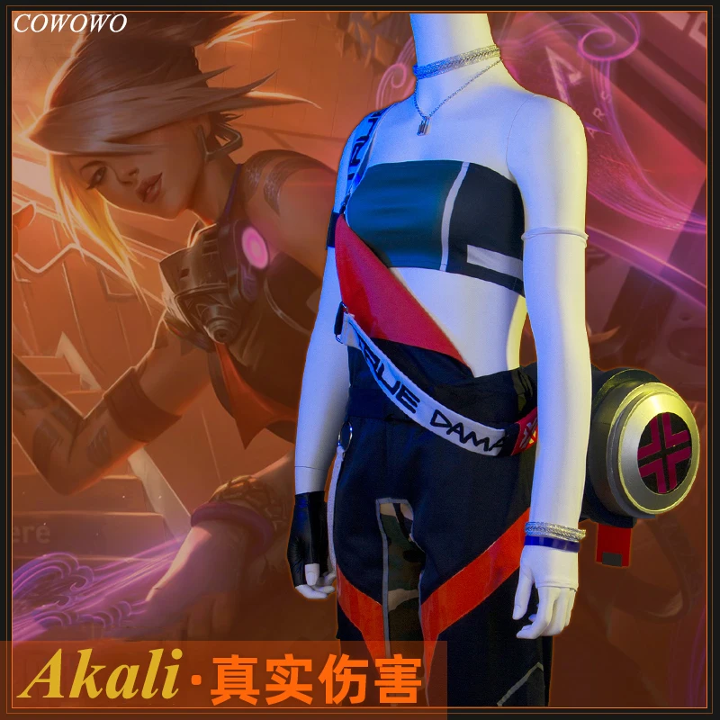 Аниме! Игровой костюм LOL Akali Sexy Nurse V True Damage New Skin Combat Gear Готическая униформа для