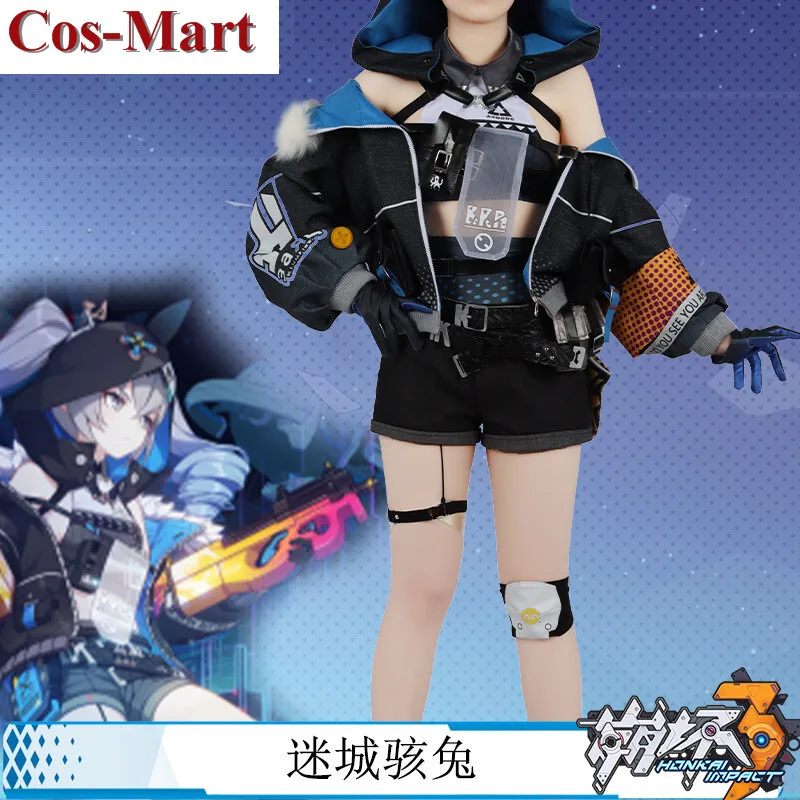Cos-Mart 게임 Honkai Impact 3 Bronya Zaychik 코스프레 의상 귀여운 패션 유니폼 활동 파티 역할 놀이 의류 맞춤 제작