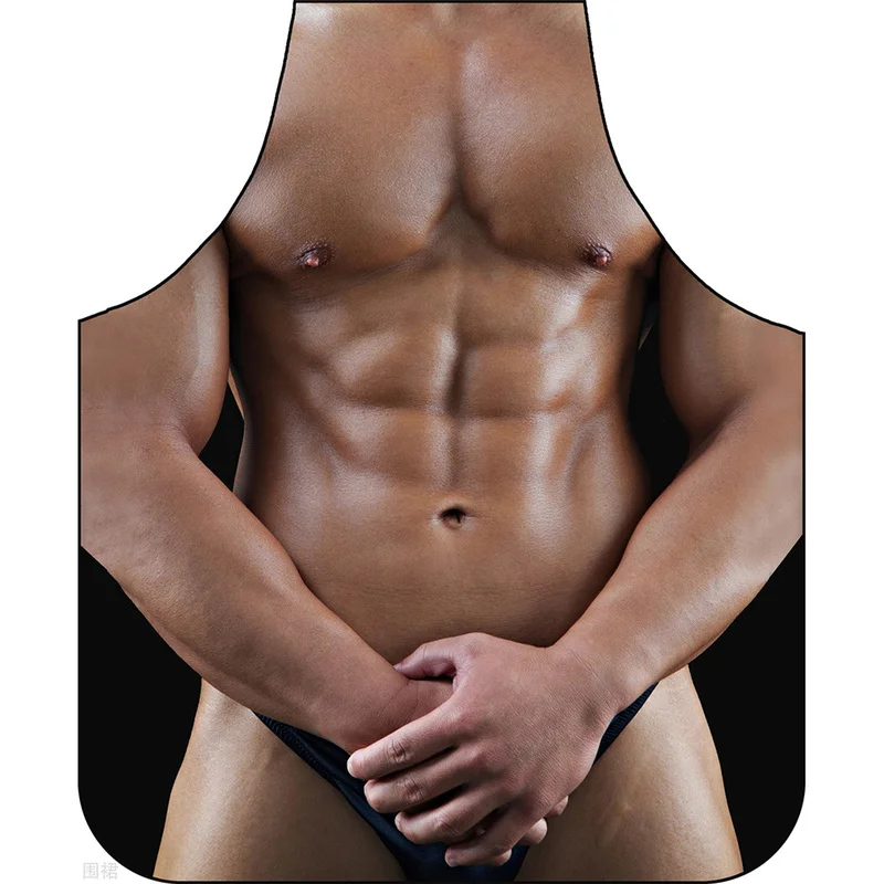 3D Creative Funny Kitchen Apron Men Women Sexy Aprons Party Cooking Chef Apron Bibs Pinafore Avental Uniform Home Accessories