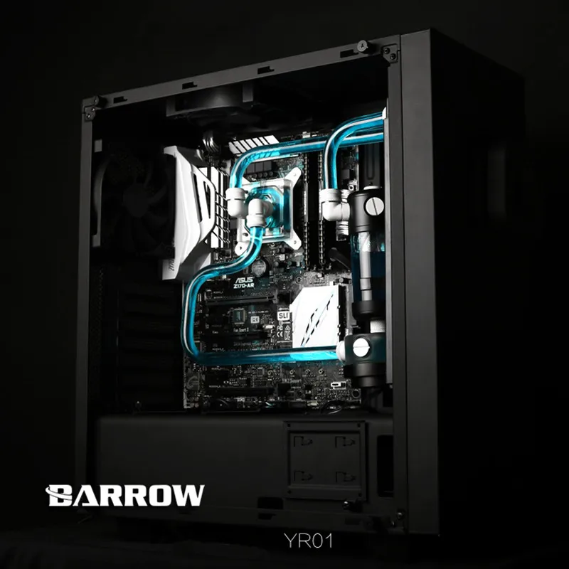 

Barrow Set Display Hard Tube Water Cooling DIY Kit for AMD for Intel Radiator + CPU Water Block + Pump + Hard Tube