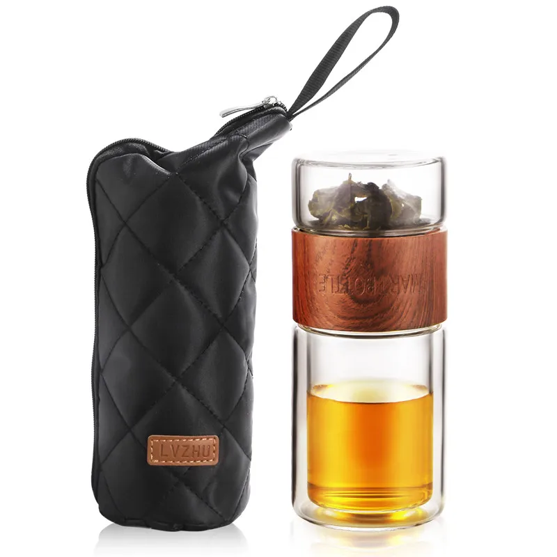 insulated tea mug with strainer