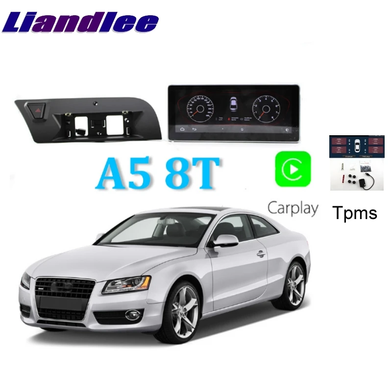 Liandlee автомобильный мультимедийный плеер NAVI для Audi A5 8T 2007~ CarPlay TPMS автомобиль MMI стиль Радио Стерео gps навигация