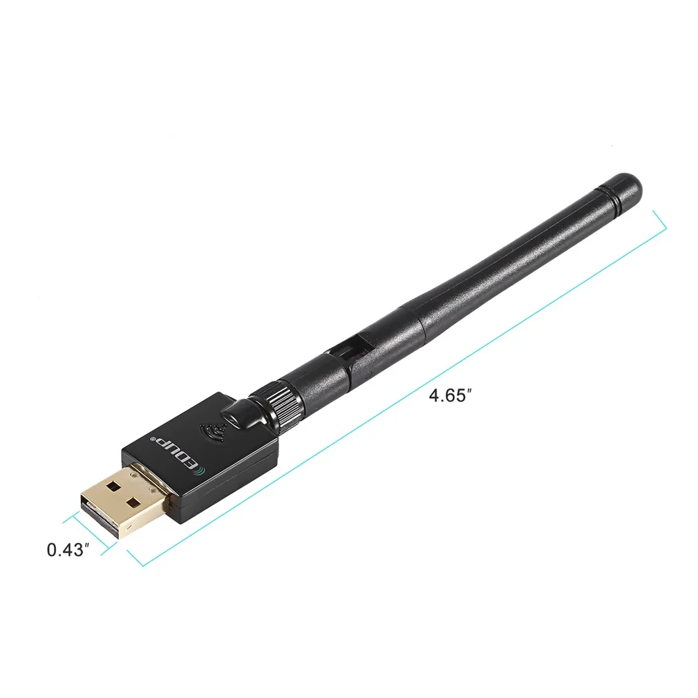 USB WiFi адаптер AC600Mbps 2,4 GHz& 5,8 GHz беспроводной сетевой адаптер двухдиапазонный Wifi ключ 2dBi внешние антенны