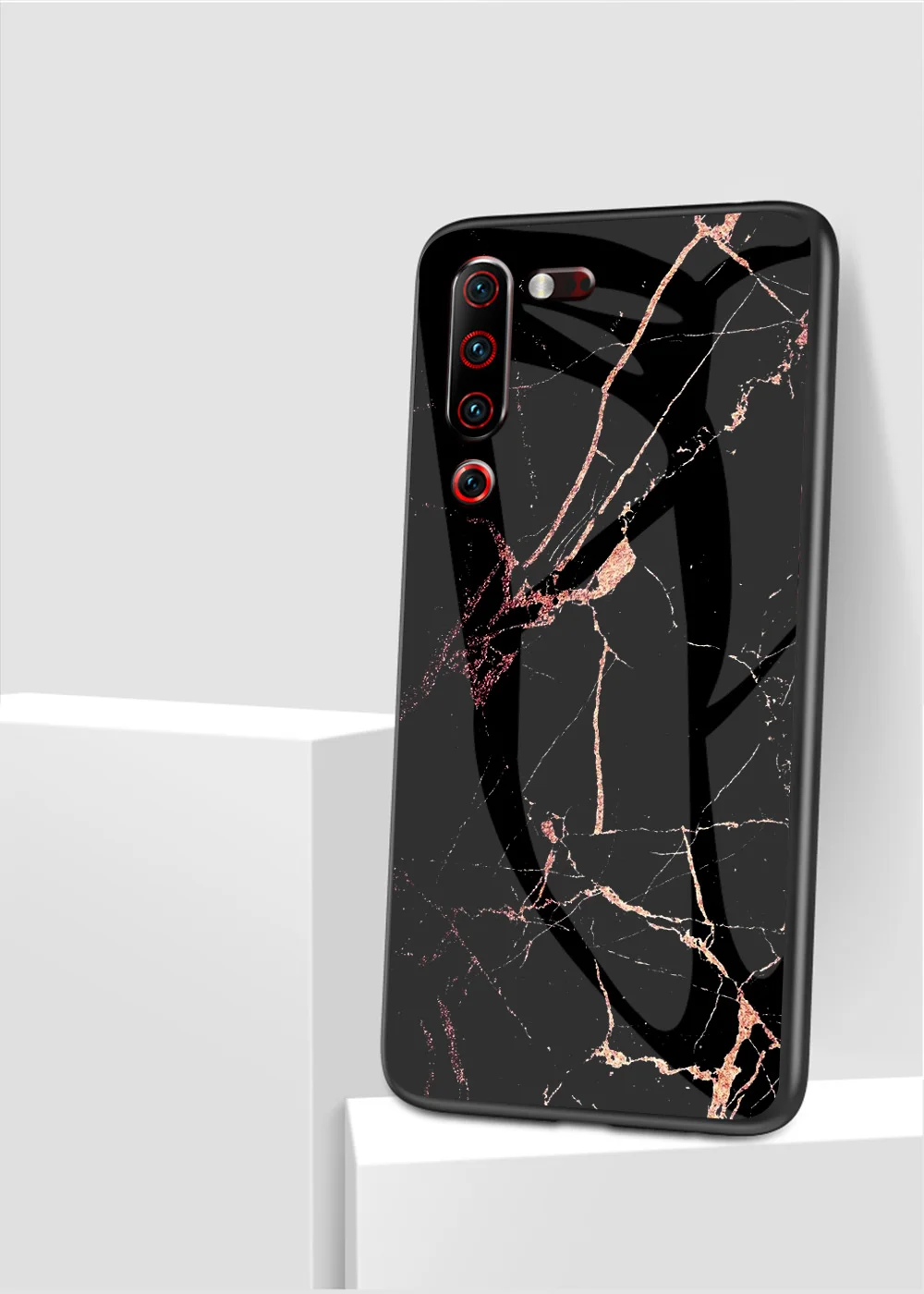 Для lenovo Z6 Pro Lite Z5S чехол с мраморным глянцевым закаленным стеклом Мягкий Силиконовый противоударный жесткий чехол для телефона для lenovo Z6Pro 5G чехол