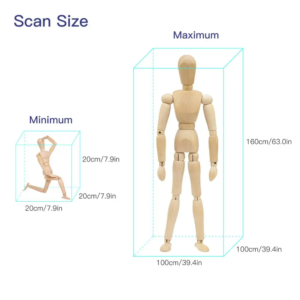 Обновленный 3D сканер 2 0 XYZprinting ручной Полноцветный для моделирования поддержка