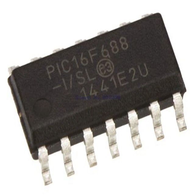 

Pic16f688-i sl Pic16f Mcu 8-bit Pic16 Pic 7kb Flash A 14 Pic16f688