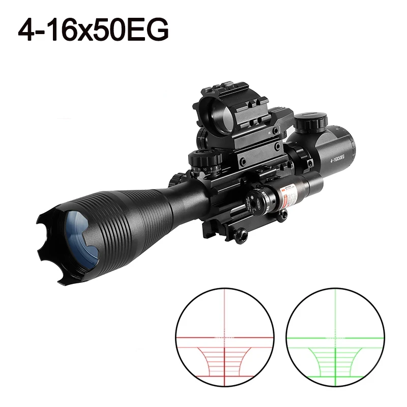 Охотничий прицел 4-16x50 EG тактический оптический голографический 4 рефлекторный