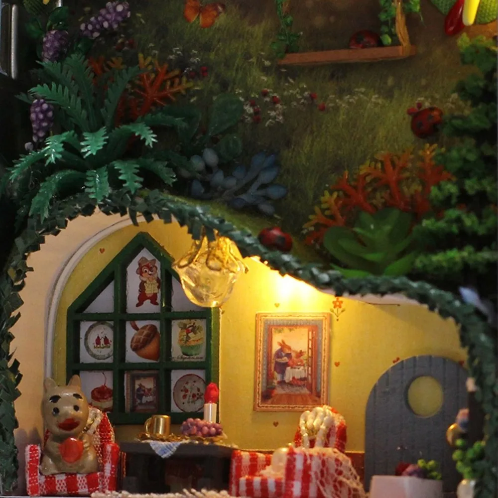 3D Деревянный DIY кукольный домик ручной работы миниатюрный театральный ящик Миниатюрный Кукольный дом сборные наборы для украшения комнаты Подарочные игрушки для детей и взрослых
