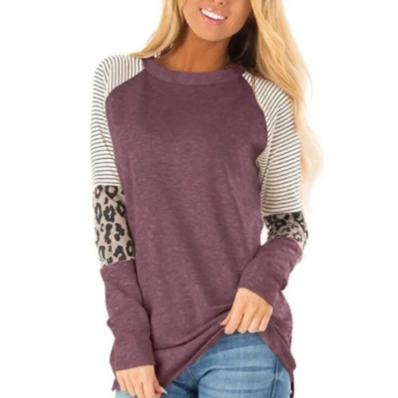 Новинка 2020 Повседневная хлопковая футболка с длинным рукавом Женская Осенняя