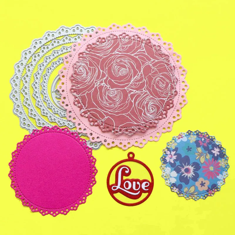 Вырубные штампы Love Doily Скрапбукинг оформление открыток бумага ремесло DIY трафарет металлические штампы