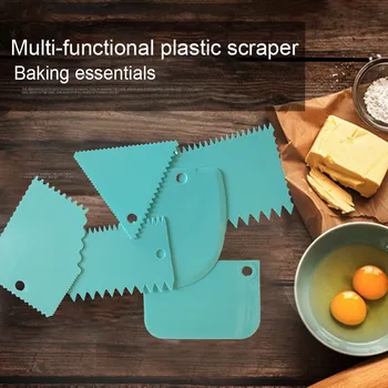

6pcs/set Cream Scraper Irregular Teeth Edge DIY Scraper Cake Decorating Fondant Pastry Cutters Baking Spatulas Tools Molds