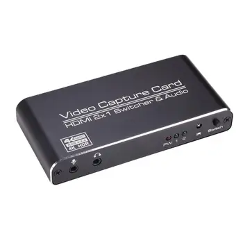 

USB3.0 Capture Card Game Live Recording 4K HDMI Two Cut One PS4 With Remote Control Capture Card