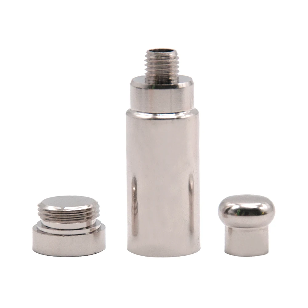 

COURNOT Brass Snorter Sniffer Snuff Snorter Powder Rocket Dispenser Pipe Boxes 56MM Metal Thread Snorter Bottle Nasal Pipes