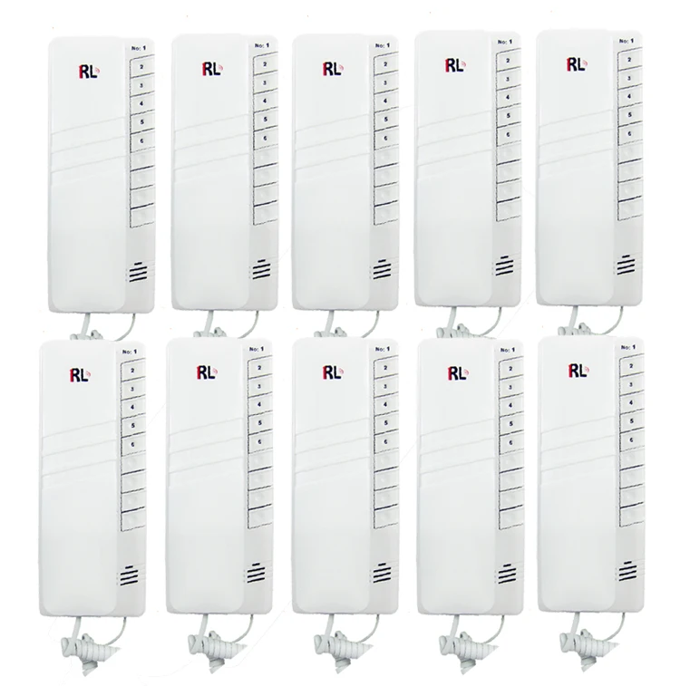 

Top Quality Ten-Way Home Intercom Interphone System Wired Audio System 4 Wired Cable Easy to Install Clear Voice