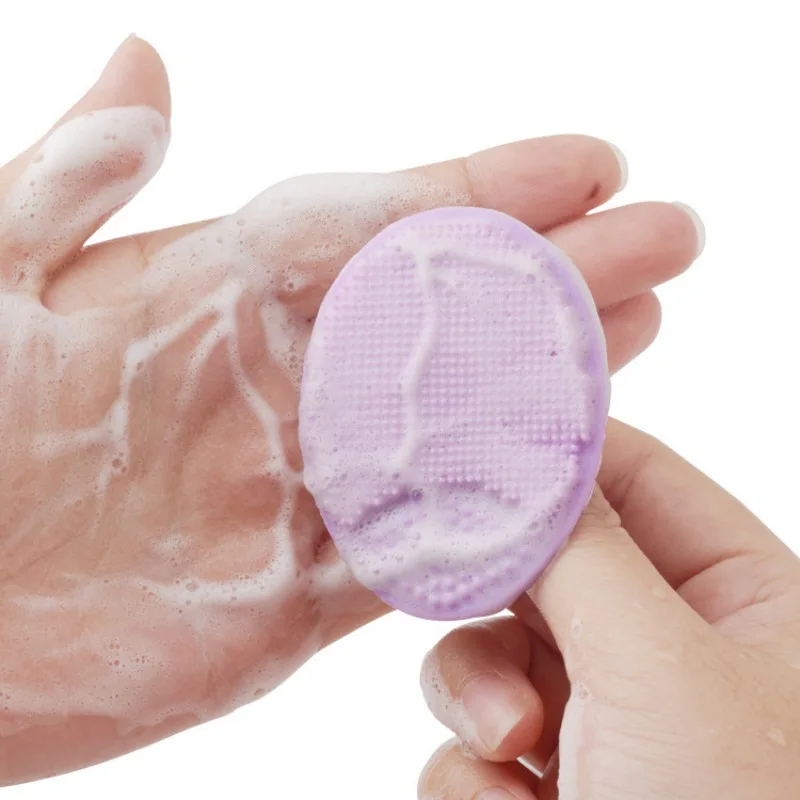 

Baby Bath Brushes Wash Pad Face Exfoliating Blackhead Facial Clean Silicone Shampoo Brush Toddler Shower Massage Bath Cleanser