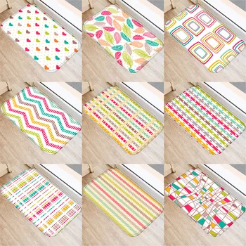 

40x60cm Cute Diy Print Floor Mat Bathroom Ground Mat Slip Door Bath Pad Rug Living Room Kitchen Carpet Home Decor