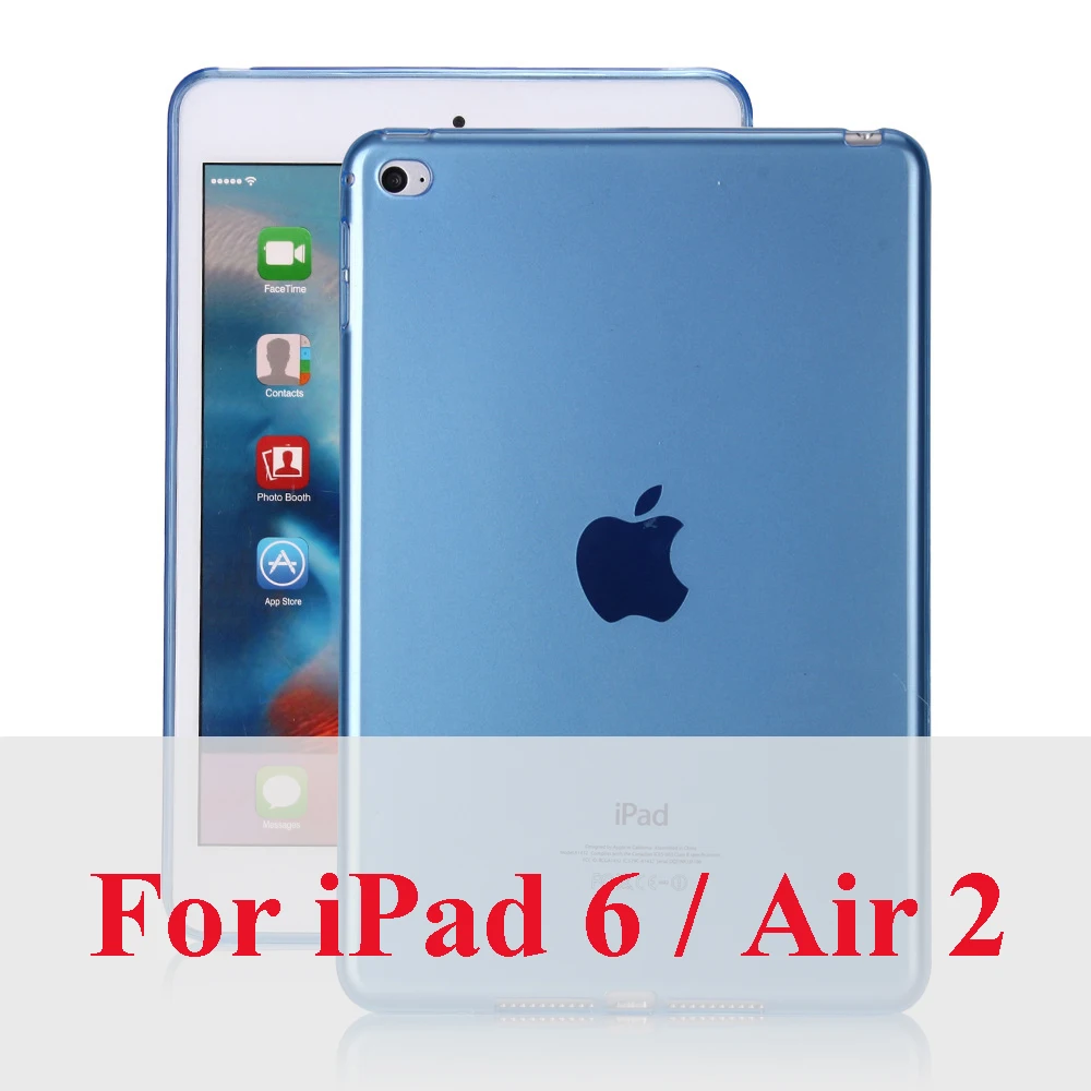 For ipad air 2 Blue Конфеты прозрачный тонкий чехол из термопластичного полиуретана для iPad Pro 11 9,7 крышка пластыри на гелевой основе защитный чехол для iPad 2/3/4, 5, 6, Air1 Air2 Капа - Цвет: For ipad air 2 Blue