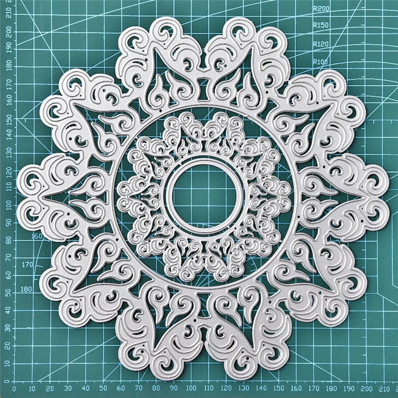 GJCrafts металлическая рамка для вырезания в форме цветка, новинка, для изготовления открыток, скрапбукинга, тиснения, трафареты, штампы для рукоделия
