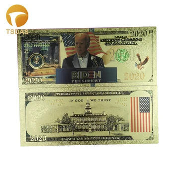 

10pcs/lot American Money 2020 Potential Presidential Candidate Joe Biden US Election Gold Banknotes Collection and Fans Gifts