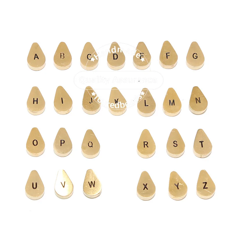 5 шт из нержавеющей стали матовые бусины с буквами амулеты Золотая подвеска A Z алфавит Шарм для ожерелья