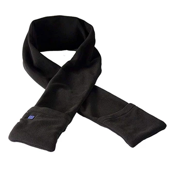 

Winter Electric Heated Womens Men Scarf Shawl Warming Neck Portable USB Soft Outdoor Black