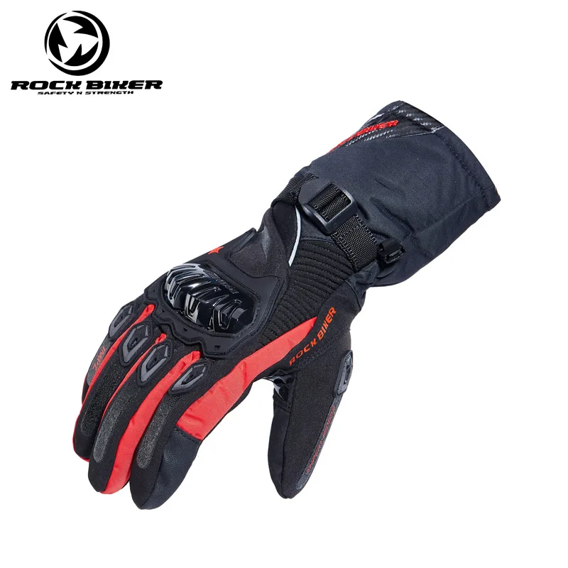 

Motorcycle Gloves ROCK BIKER Outdoor Ski Snowmobile Winter 100% Waterproof Warm Motorcycle Daines Motorcycle Gloves