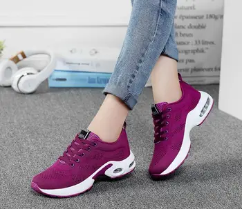 

Women Black Sneakers Summer Fashion Breathable Air Mesh Lace Up Casual Shoes Ladies Soft Flat Comfort Walking Shoes
