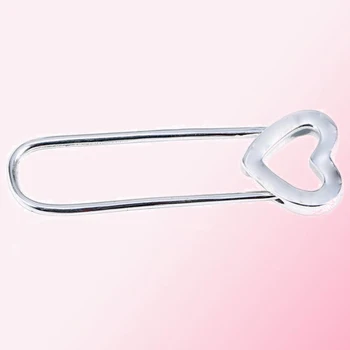 

100% 925 Sterling Silver 1:1 Me Safety Brooch Fit DIY Small Pendant Women Retro Jewelry Original Factory Wholesale