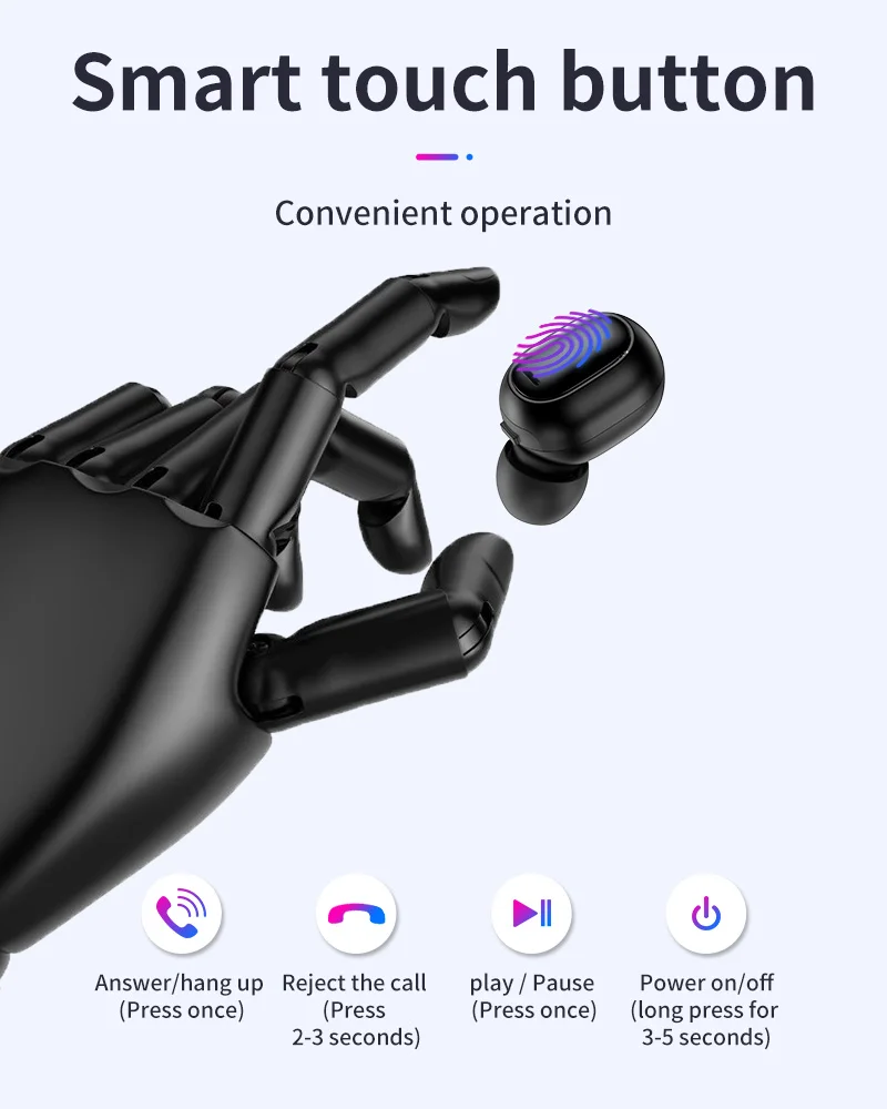 TOTU BT4.2 Mini Wireless Sports Earphone Headphones