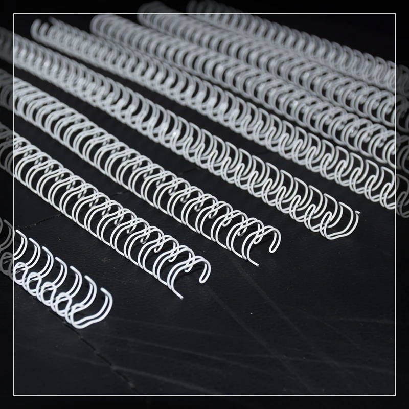 ReadStar White A4 3:1/2:1 Pitch 1/4"-1-3/4"(6.4-44.4mm) Iron OY Coil Double Loop Wire Calendar Binding Comb Wire Rings 8PCS/LOT loose leaf binding coil,metal binder ring,book binding supplies