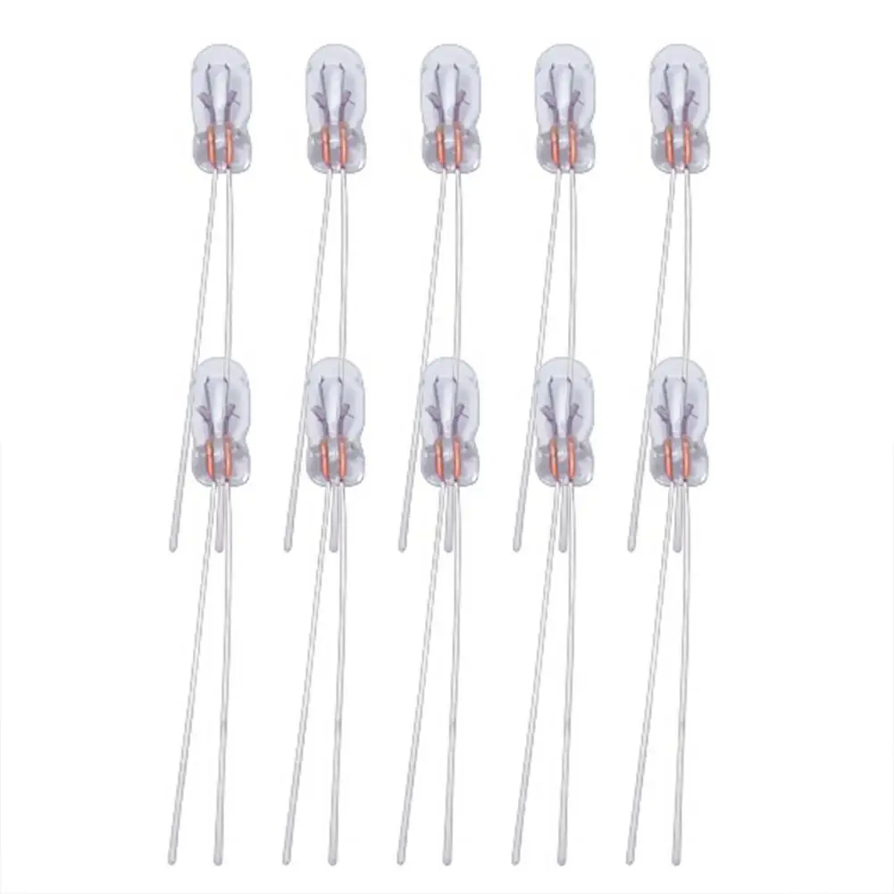 10 Pcs Automobile Instrument Light T3 Light Bulb Car ABS 12V 30MA For All Models Dashboard Lights Warm White Car Accessor car dashboard light bulbs