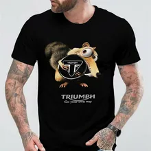 Триумф мотоциклы Мужская футболка Размер S-2Xl лучший предмет большая длинная футболка