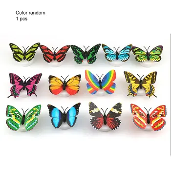 

ICOCO 3D Butterfly LED Light Color Changing Night Light Home Room Desk Wall Decor For Bedroom Living Room Drop Ship Sale